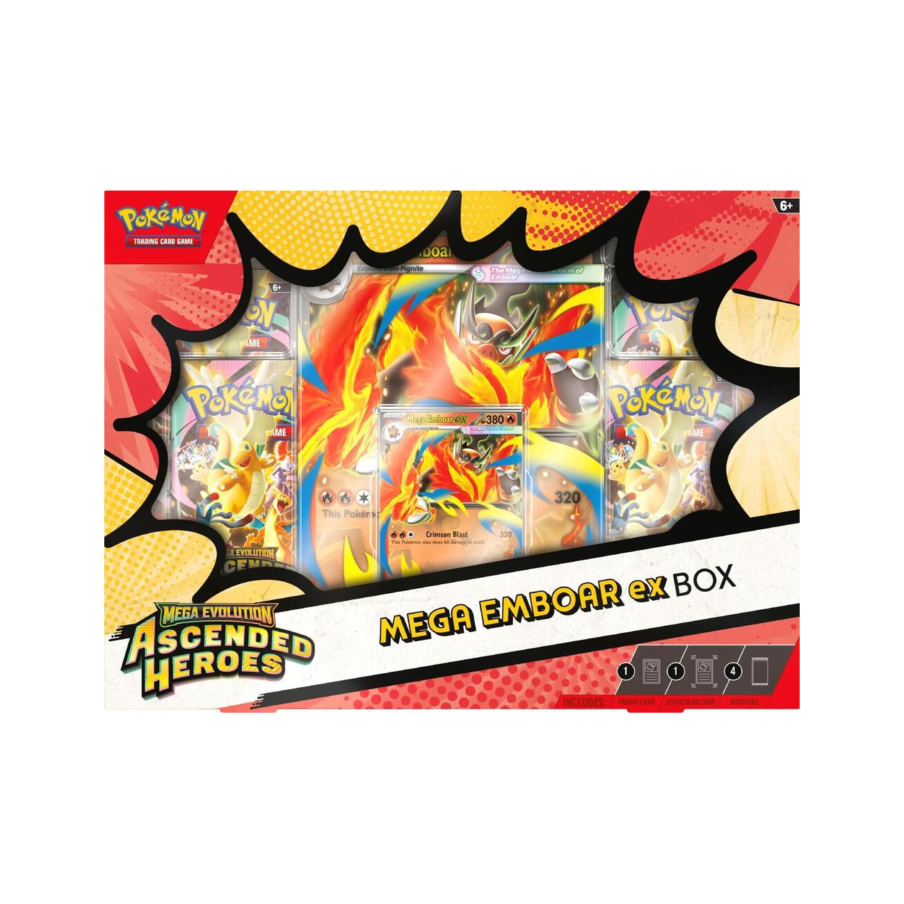 Pokémon TCG: Mega Evolution—Ascended Heroes Mega Emboar ex Box