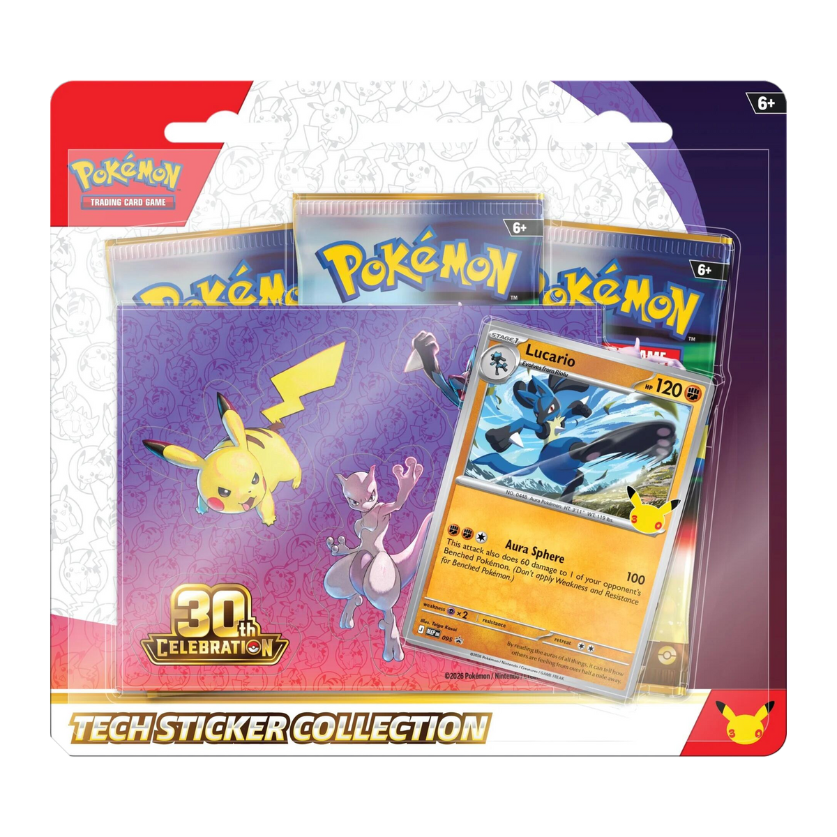 Pokémon TCG: 30th Celebration Tech Sticker Collection [Lucario]