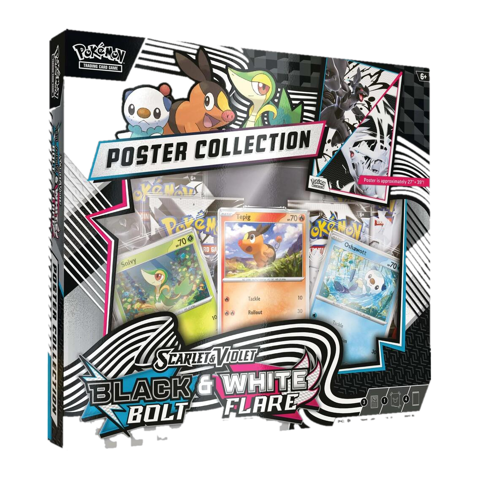 Pokémon TCG: Scarlet & Violet—Black Bolt & White Flare Unova Poster Collection