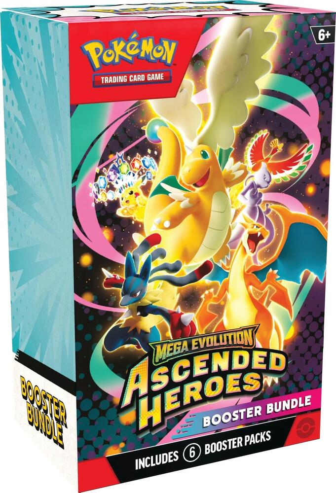 Pokémon TCG: Mega Evolution—Ascended Heroes Booster Bundle (6 Packs)
