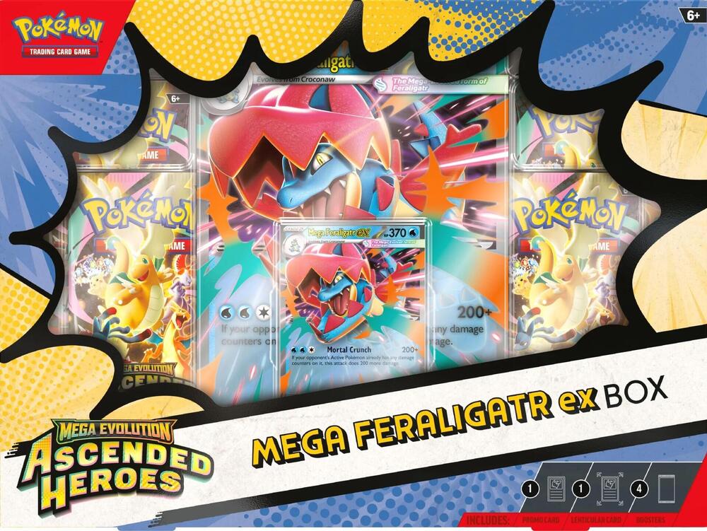 Pokémon TCG: Mega Evolution—Ascended Heroes Mega Feraligatr ex Box