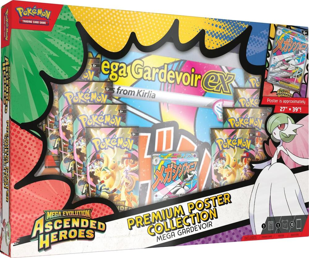 Pokémon TCG: Mega Evolution—Ascended Heroes Premium Poster Collection (Mega Gardevoir)