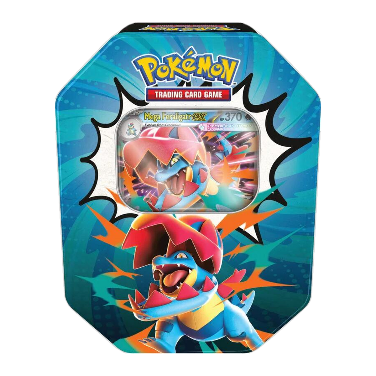 Pokémon TCG: Mega Evolution—Ascended Heroes Tin (Mega Feraligatr ex)