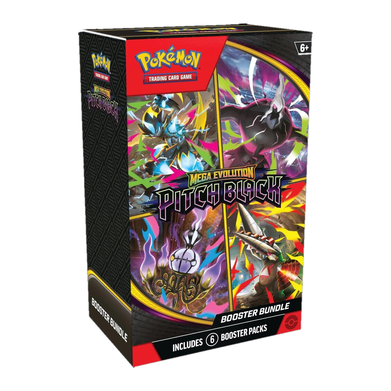 Pokémon TCG: Mega Evolution—Pitch Black Booster Bundle (6 Packs)