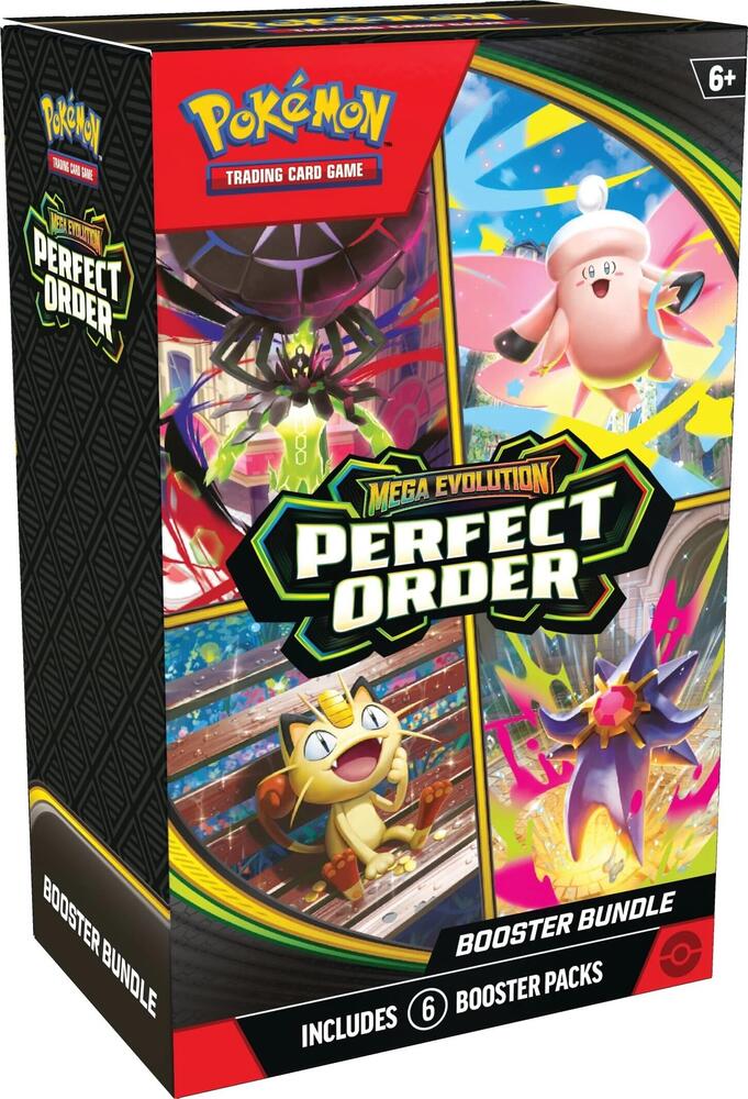 Pokémon TCG: Mega Evolution—Perfect Order Booster Bundle (6 Packs)
