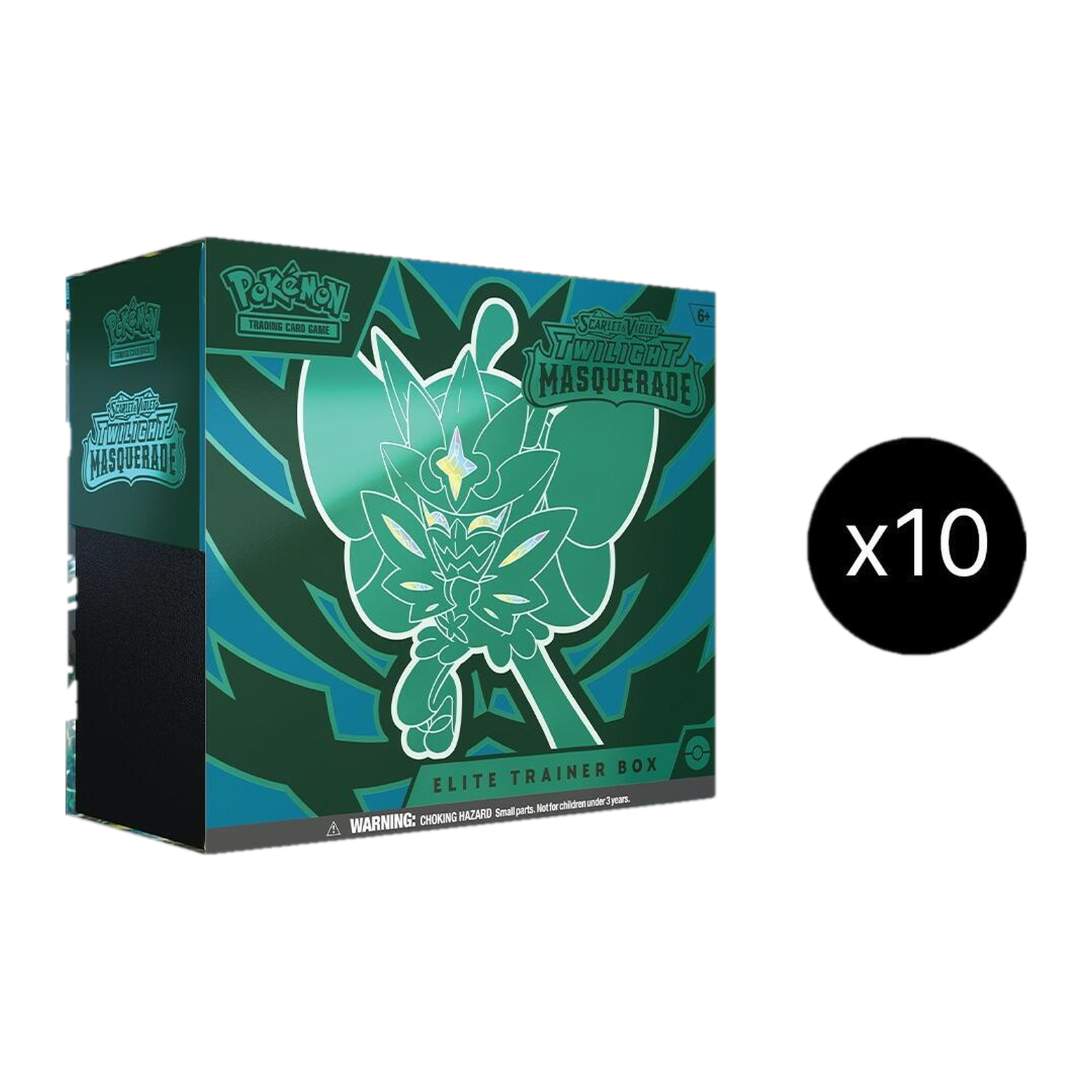 Pokémon TCG: Scarlet & Violet—Twilight Masquerade Elite Trainer Box Case (10 Boxes)